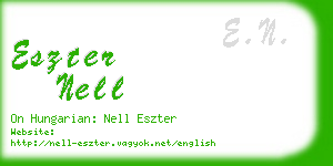 eszter nell business card